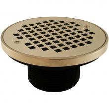 Jones Stephens D57404 - 3'' IPS ABS Spud with 6'' Nickel Bronze Strainer with Ring