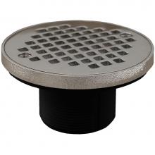 Jones Stephens D57988 - 2'' ABS IPS Plastic Spud with 4'' Chrome Plated Round Strainer with Ring