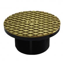 Jones Stephens D59947 - 3-1/2'' ABS Cleanout Spud with 5'' Polished Brass Cover