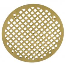 Jones Stephens D60795 - 8'' Polished Brass Round Strainer