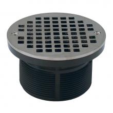 Jones Stephens D6084BN - Brushed Nickel 3-1/2'' PVC Spud with 5'' Round Strainer