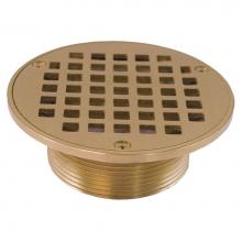 Jones Stephens D60955 - 3'' IPS Metal Spud with 5'' Nickel Bronze Round Strainer