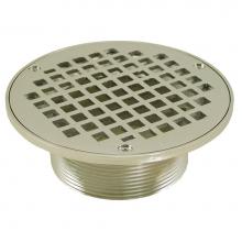 Jones Stephens D60997 - 3-1/2'' IPS Metal Spud with 6'' Nickel Bronze Round Strainer