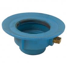 Jones Stephens D67200 - 2'' Code Blue No Hub Slab Drain Body with 7'' Pan and 3-1/2'' Spud S
