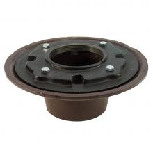 Jones Stephens D80099 - 3'' Inside Caulk Heavy Duty Drain Body with 10-1/2'' Pan - 3-1/2'' H