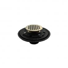 Jones Stephens D80118 - 4'' Heavy Duty Inside Caulk Floor Drain/Shower Drain with 10'' Pan and 5'