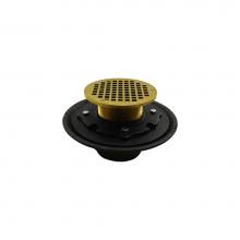 Jones Stephens D80207 - 4'' Heavy Duty No Hub Floor Drain/Shower Drain with 10'' Pan and 5''