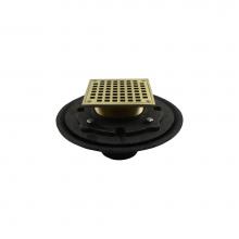 Jones Stephens D80216 - 3'' Heavy Duty No Hub Floor Drain/Shower Drain with 10'' Pan and 5''