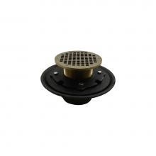 Jones Stephens D80218 - 4'' Heavy Duty No Hub Floor Drain/Shower Drain with 10'' Pan and 5''