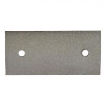 Jones Stephens F180032 - 1-1/2'' x 3'' Galvanized Steel F.H.A. Strap with 2 Holes, 18 Gauge, Box of 200