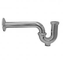Jones Stephens J37124 - 1-1/4'' OD Chrome Plated Commercial P-Trap with Cleanout