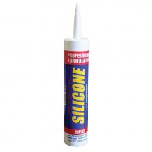 Jones Stephens J40208 - 10.1 oz. 100 percent Clear Silicone Caulk, Carton of 12