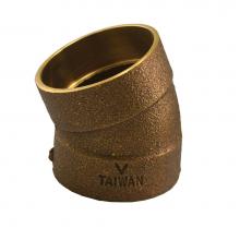 Jones Stephens K203100295 - 1-1/2 C X C 22-1/2 DEG DWV ELL