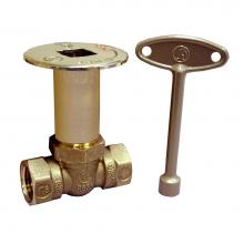 Jones Stephens L75043 - Polished Brass Straight Ball Valve 1/4 Turn Log Lighter Valve