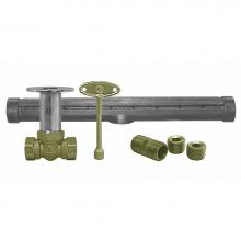 Jones Stephens L75402 - Chrome Plated Straight Log Lighter Valve with T-Burner for LPG Gas