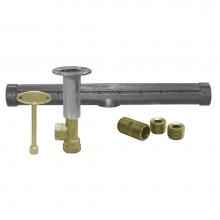 Jones Stephens L75406 - Chrome Plated Angle Log Lighter Valve with T-Burner for Natural Gas