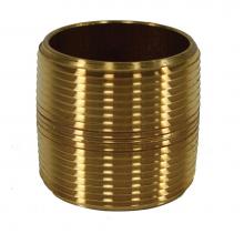 Jones Stephens N28000 - 1-1/2'' x CLOSE Red Brass Pipe Nipple, Lead Free