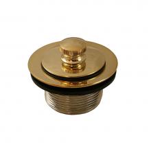 Jones Stephens P35068 - Polished Brass PVD 1-1/2'' Friction Lift Tub Drain