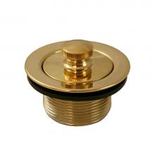 Jones Stephens P35072 - Polished Brass PVD 1-1/2'' Lift and Turn Tub Drain