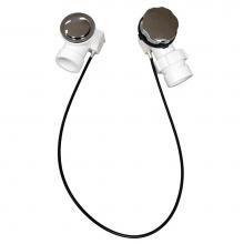 Jones Stephens P37512 - 1-1/2''-27'' PVC Tubular Cable Drive Bath Waste 1/2 Kit Chrome Plated