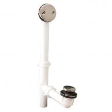 Jones Stephens P3752AN - Antique Nickel Two-Hole Tubular Toe Touch Full Kit