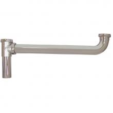 Jones Stephens P38027 - 1-1/2'' x 16'' Chrome Plated Brass Slip Joint End Outlet Waste 22 Gauge