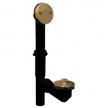 Jones Stephens P39502 - 1-1/2'' ABS Lift and Turn Tubular Bath Waste Kit Satin Nickel 2 Holes