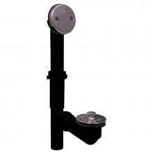 Jones Stephens P39503 - 1-1/2'' ABS Brass Friction Lift Tubular Bath Waste Kit Chrome Plated 2 Holes