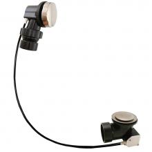 Jones Stephens P39514 - 1-1/2''-27'' ABS Tubular Cable Drive Bath Waste 1/2 Kit Satin Nickel