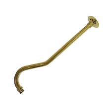 Jones Stephens S01157 - Polished Brass PVD 18'' Raised Bend Shower Arm