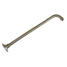 Jones Stephens S0156BN - Brushed Nickel 18'' 90 Degree Shower Arm with Flange