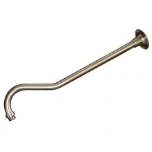 Jones Stephens S0157BN - Brushed Nickel 18'' Raised Bend Shower Arm