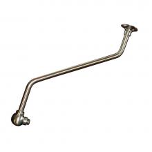 Jones Stephens S0158BN - Brushed Nickel 18'' Double Offset Shower Arm