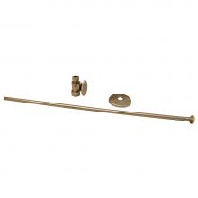 Jones Stephens S1038PS - Polished Stainless 3/8'' x 20'' Closet Supply and 3/8'' x 5/8'&