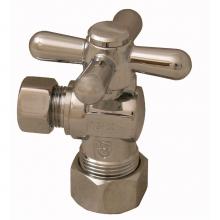 Jones Stephens S42031 - Chrome Plated Quarter Turn Angle Stop 5/8'' OD x 3/8'' OD