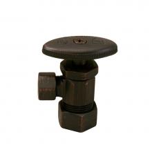 Jones Stephens S4211WB - Old World Bronze Compression Angle Stop 5/8'' Comp. x 3/8 Comp.
