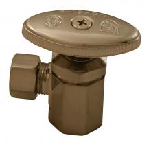 Jones Stephens S4213BN - Brushed Nickel Compression Angle Stop 1/2'' FIP x 3/8'' Comp.