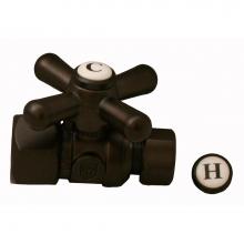 Jones Stephens S4302RB - Oil Rubbed Bronze Quarter Turn Straight Stop 1/2'' FIP x 3/8'' OD