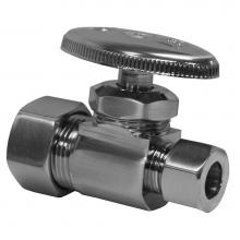 Jones Stephens S4312BN - Brushed Nickel Compression Straight Stop 5/8'' Comp. x 3/8'' Comp.