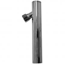 Jones Stephens T74010 - 1-1/4'' x 8'' Chrome Plated Trap Primer Tailpiece with Threaded Top
