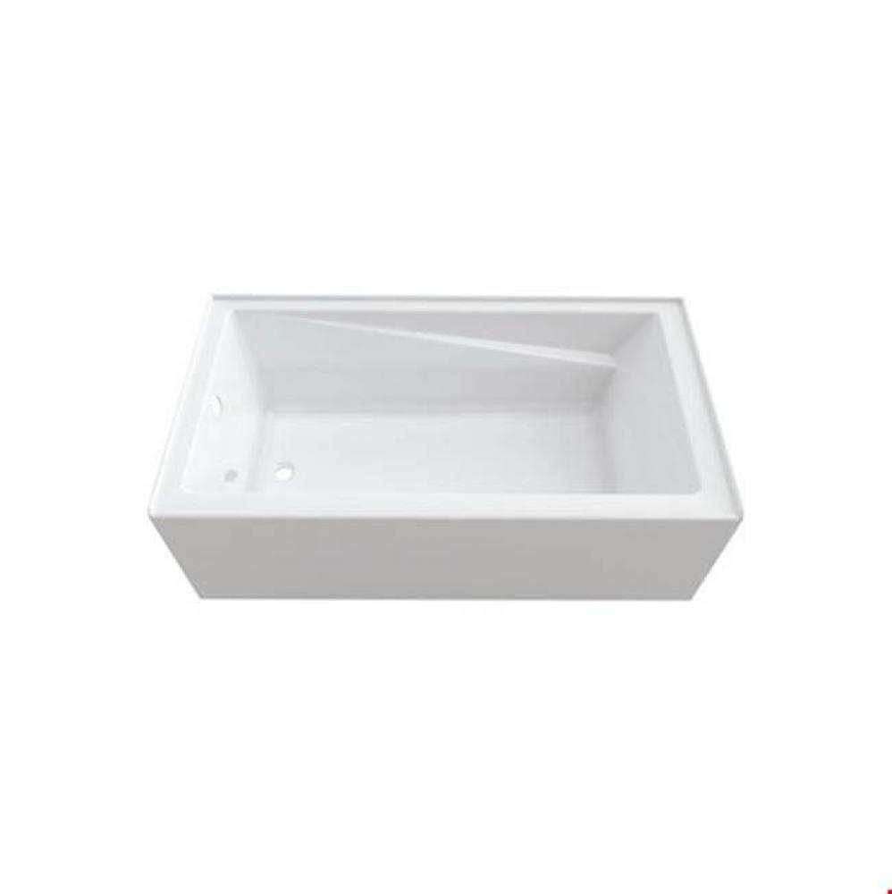 AZEA bathtub 32x60 AFR with Tiling Flange and Skirt, Left drain, Activ-Air, Bone
