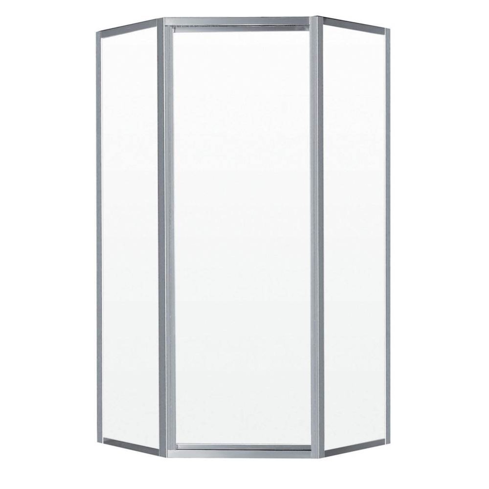 Ovada Neo-Angle 38 x 38 x 70 in. 4 mm Pivot Shower Door for Corner Installation with Clear Glass i