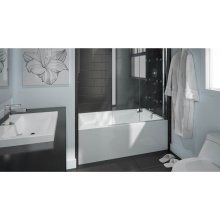 Neptune Entrepreneur 220164-IFS-AFR-L-130-001 - Azea 3260 IFS AFR Acrylic Alcove Left-Hand Drain Whirlpool Bathtub in White