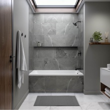 Neptune Entrepreneur 220204-IF-AFR-L-110-001 - Pia 3260 IF AFR Acrylic Alcove Left-Hand Drain Activ-Air Bathtub in White