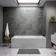 Neptune Entrepreneur 220509-000-001-100 - Pia 3672 IFS AFR Acrylic Left Corner Left-Hand Drain Bathtub in White