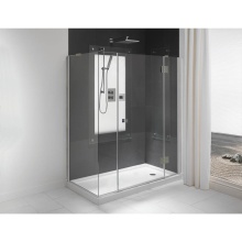 Neptune Entrepreneur 220097-502-001-001 - Zen 6032 Acrylic Corner Shower Base in White with Left Drain